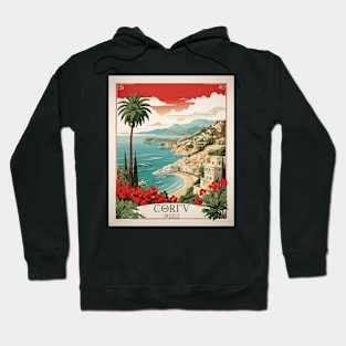 Corfu Greece Tourism Vintage Poster Hoodie